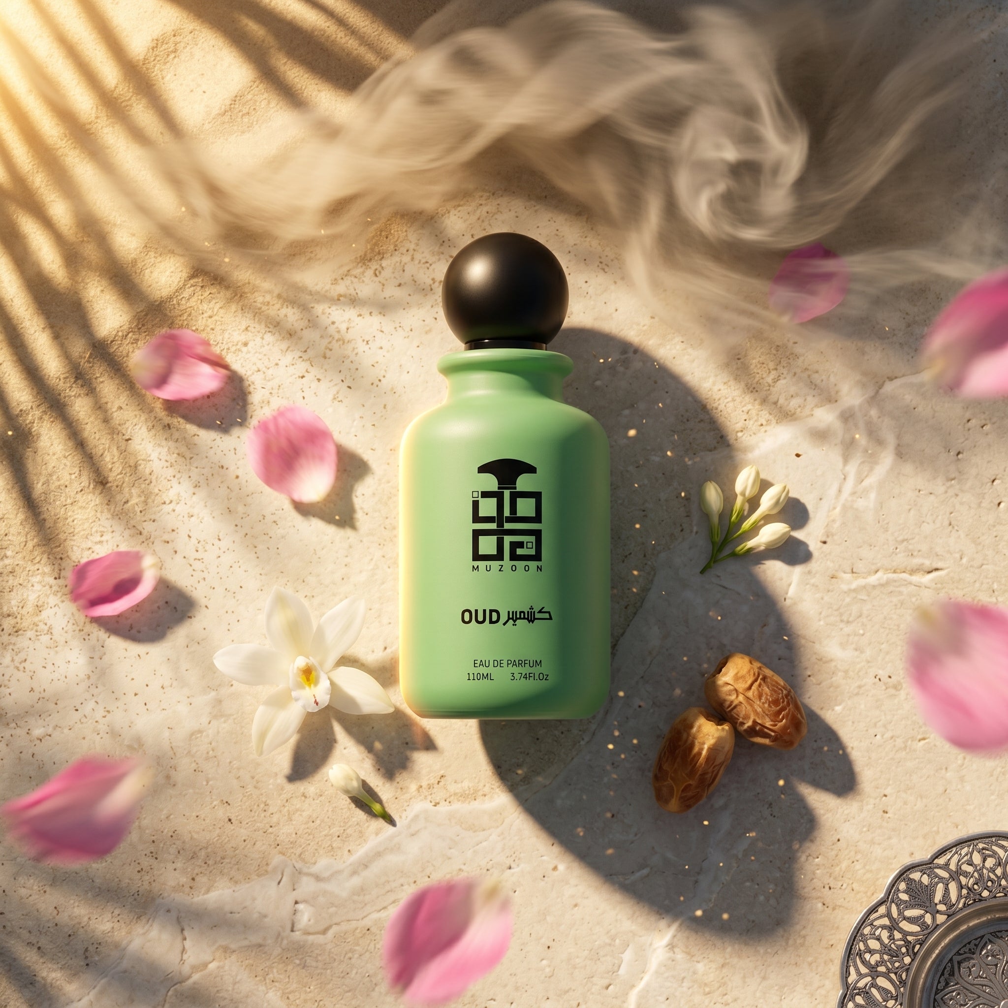 Oud Kashmier Muzoon lifestyle — shop arabic oud perfume online in Oman