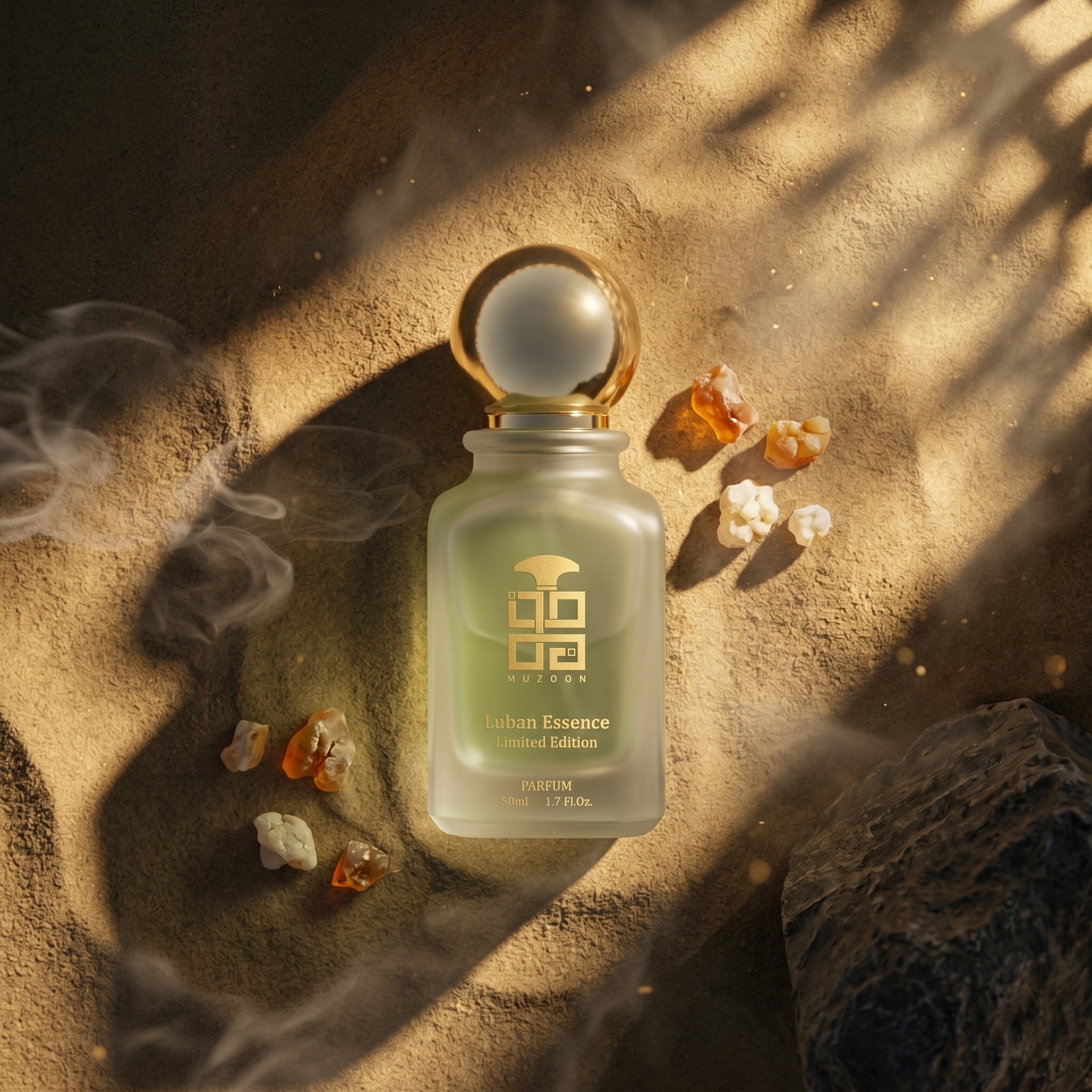 Luban Essence Muzoon lifestyle — shop original oud perfume online in Oman