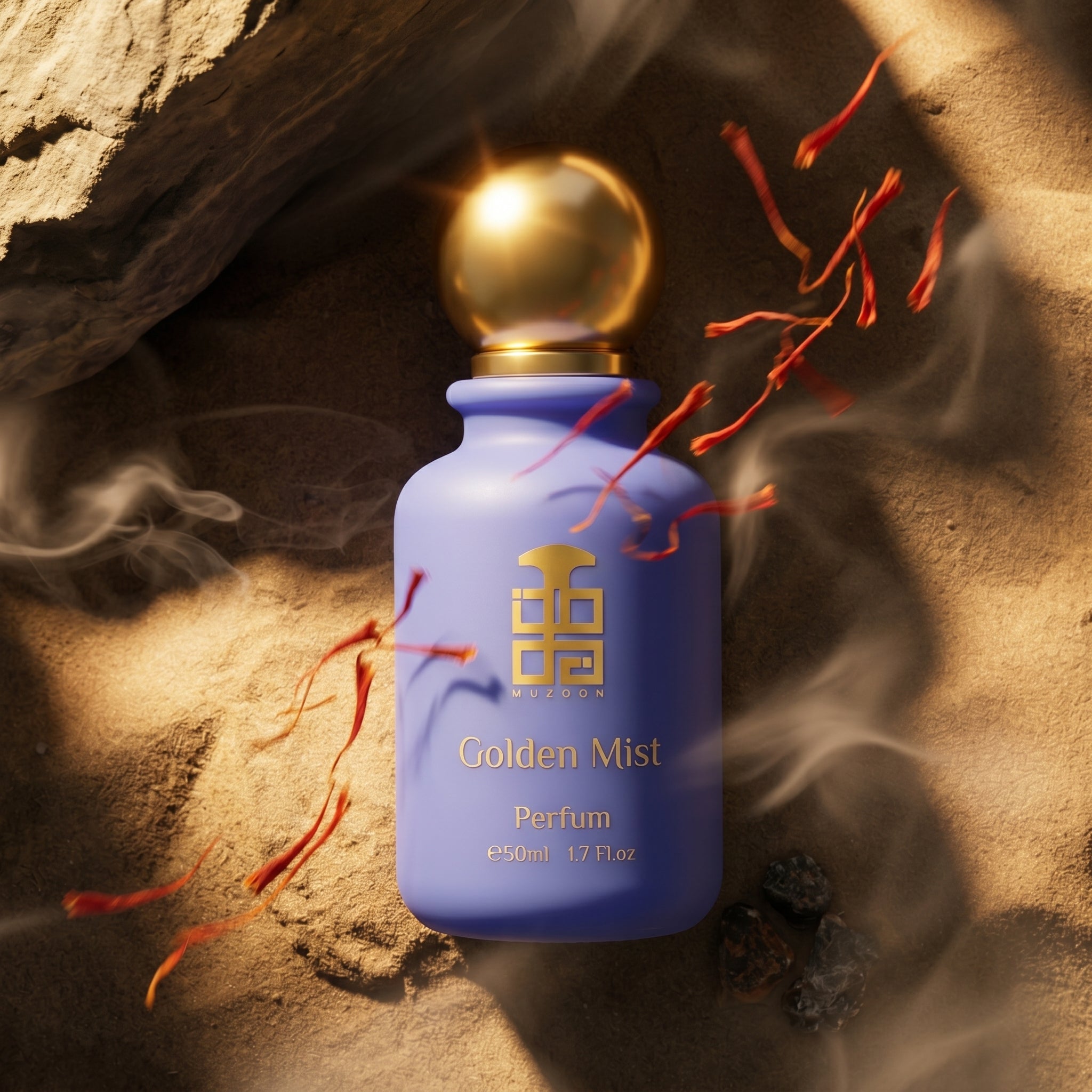 Golden Mist Muzoon lifestyle — shop luxury arabic fragrance online in Oman