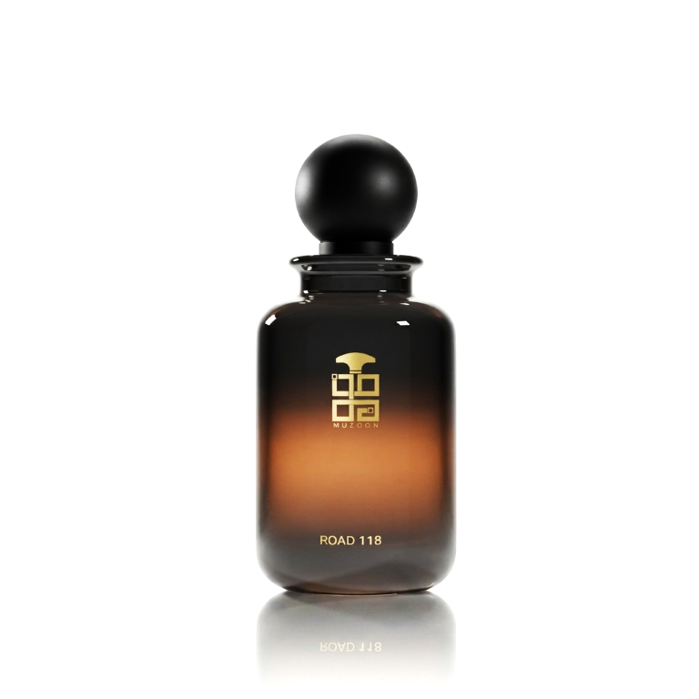 Road 118 EDP perfume gradient brown bottle by Muzoon — buy arabic perfume online in Oman