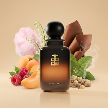 Road 118 Muzoon lifestyle perfume bottle — shop luxury fragrance in Oman and Dubai