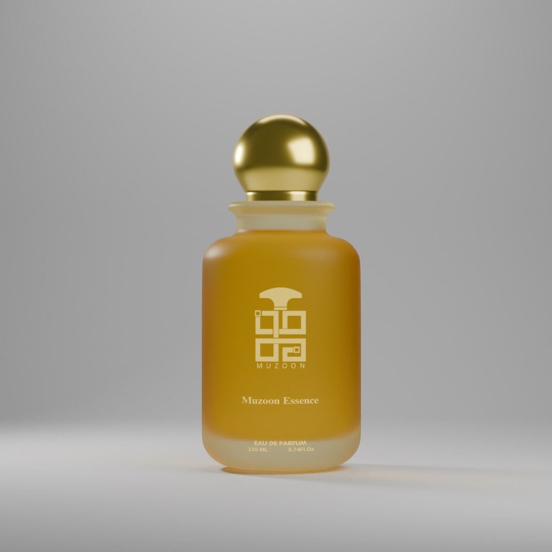 Muzoon Essence EDP orange bottle with gold cap — buy luxury arabic oud perfume online in Oman