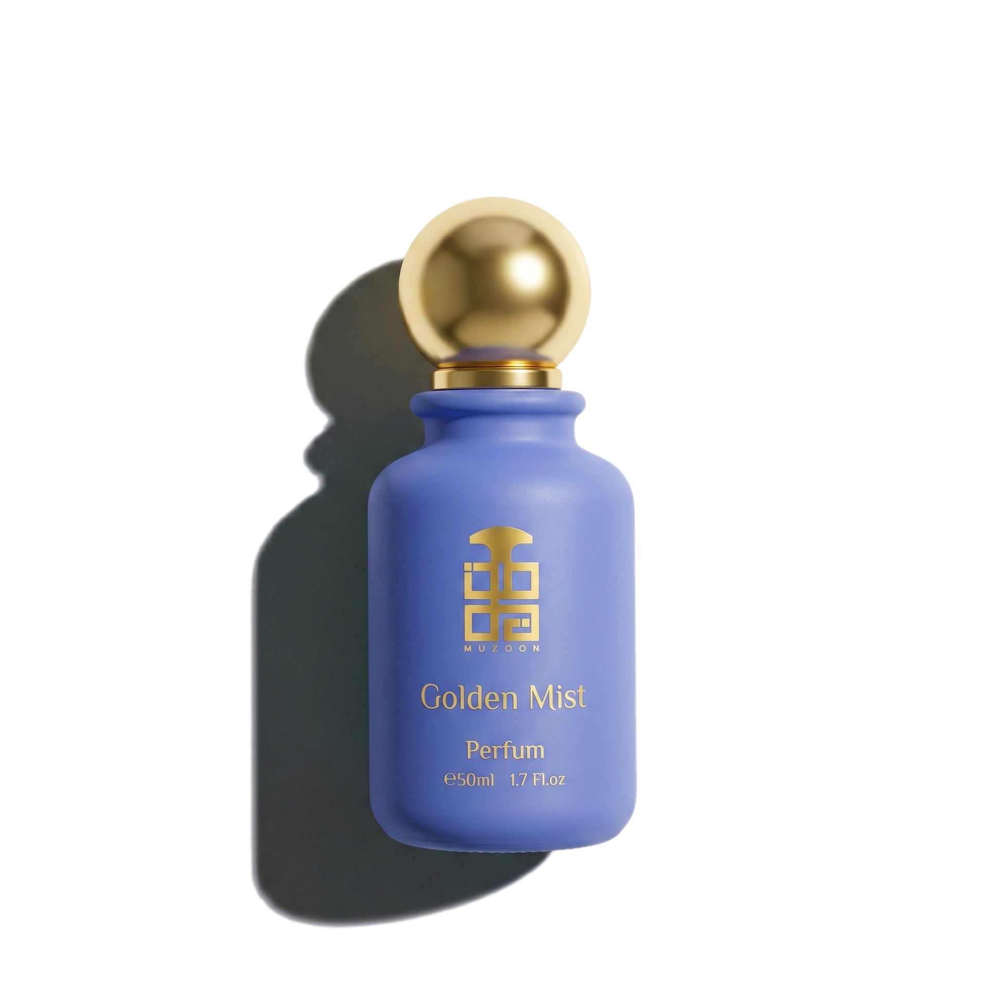 Golden Mist 50ML perfume bottle by Muzoon — buy luxury arabic floral fragrance online in Oman