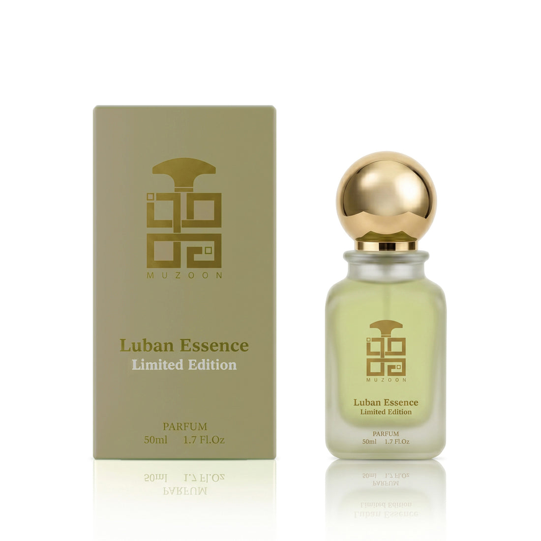 Luban Essence 50ML perfume bottle by Muzoon — buy arabic oud frankincense perfume online in Oman